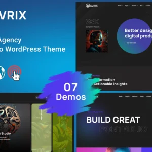 Avrix – Digital Agency Portfolio WordPress