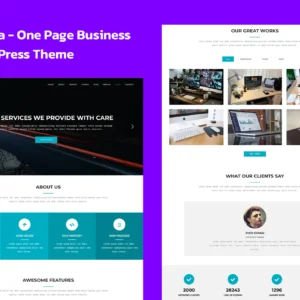 Alvida – One Page Business WordPress Theme