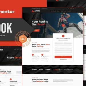 Atook – Roofing Services Elementor Template Kit