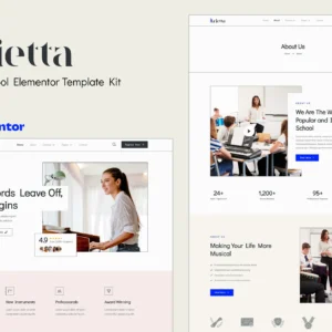Arietta – Music School Elementor Template Kit
