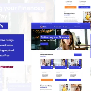 Accufy – Accounting Consultant Service Elementor Template Kit