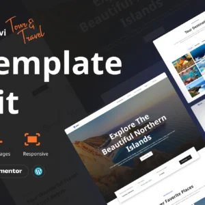 Advi – Creative Tour and Travel Elementor Pro Template Kit