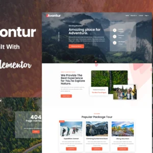 Avontur – Modern Tour & Travel Elementor Template Kit