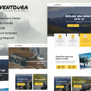 Aventoura – Travel & Tour Agency Elementor Template Kit
