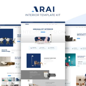 Arai | Interior & Furniture Elementor Template kit