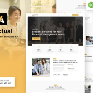Acctual – Accounting Firm Elementor Template Kit