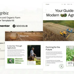 Agribiz – Agriculture & Organic Farm Elementor Template Kit