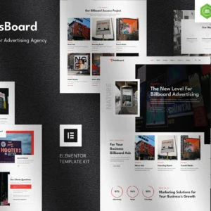 AdsBoard – Billboard & Outdoor Advertising Agency Elementor Template Kit