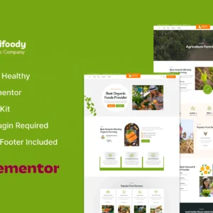 Agrifoody – Organic & Healthy Food Elementor Template Kit