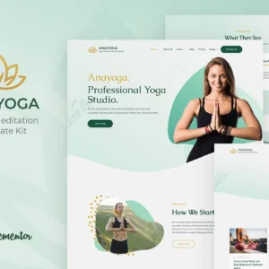 Anayoga – Yoga Teacher & Studio Elementor Template Kit