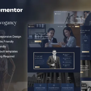 Advogancy – Attorney Law Firm Elementor Pro Template Kit