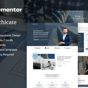 Archicate – Architecture & Construction Consultant Elementor Pro Template Kit