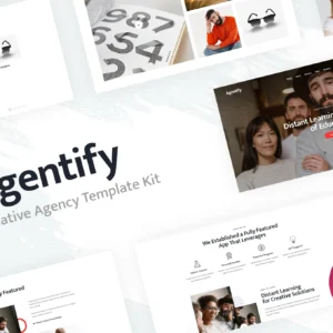 Agentify | Personal Portfolio for Creatives Elementor Template Kit